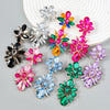 Wholesale Alloy Geometric Diamond Multilayer Exaggerated Fashion Women's Ear Jewelry
