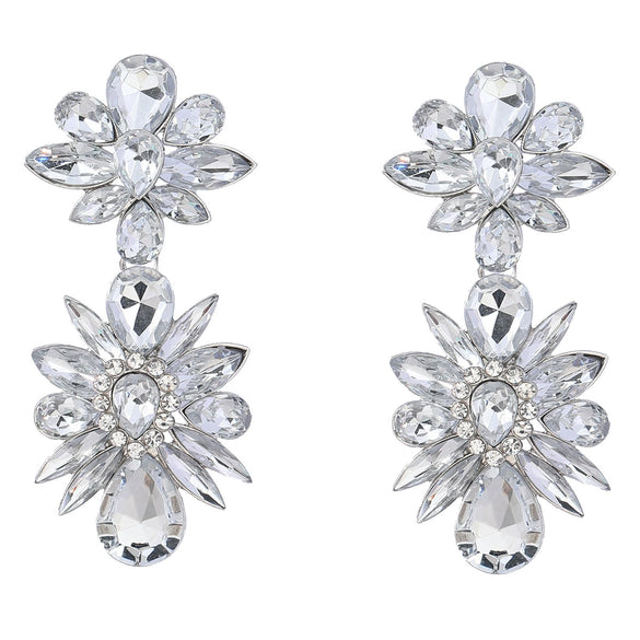 Wholesale Alloy Geometric Diamond Multilayer Exaggerated Fashion Women's Ear Jewelry