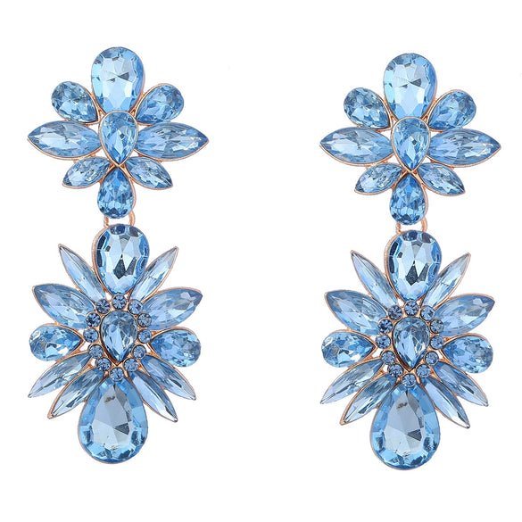Wholesale Alloy Geometric Diamond Multilayer Exaggerated Fashion Women's Ear Jewelry