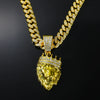Wholesale Alloy Geometric Diamondencrusted Lion Head Pendant Necklace For Men In Hip Hop Style