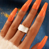 Wholesale Alloy Geometric Double Layer Hollow Open Ring For Women With Electroplating And Glaze Color Matching
