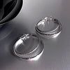 Wholesale Alloy Geometric Double Ring Earrings For Women With Electroplating