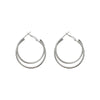 Wholesale Alloy Geometric Double Ring Earrings For Women With Electroplating