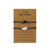 Wholesale Alloy Geometric Dripping Oil Beaded Couple Bracelet
