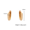 Wholesale Alloy Geometric Earrings Electroplated Minimalist Style For Women
