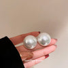 Wholesale Alloy Geometric Earrings With Diamond And Pearl Retro Light Luxury Electroplated For Women