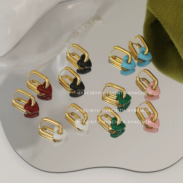 Wholesale Alloy Geometric Electroplated Cute Style Ear Buckles