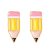Wholesale Alloy Geometric Electroplated Fashion Drop Oil Pencil Earrings For Women