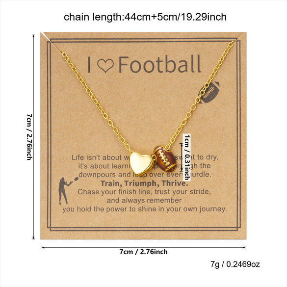 Wholesale Alloy Geometric Electroplated Heart Pendant Necklace For Women In Minimalist Sports Style