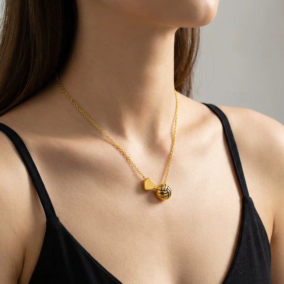 Wholesale Alloy Geometric Electroplated Heart Pendant Necklace For Women In Minimalist Sports Style