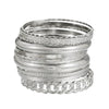 Wholesale Alloy Geometric Electroplated Multilayer Stacked Unisex And Women's Bracelet 6Piece Set