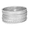 Wholesale Alloy Geometric Electroplated Multilayer Stacked Unisex And Women's Bracelet 6Piece Set