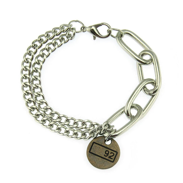 Wholesale Alloy Geometric Electroplated Unisex Hanging Card Bracelet