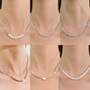 Wholesale Alloy Geometric Electroplated Women's Light Luxury Niche Clavicle Necklace