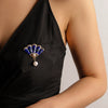 Wholesale Alloy Geometric Fanshaped Electroplated Brooch For Women