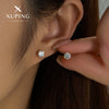 Wholesale Alloy Geometric Fourclaw Zircon Earrings For Women Simple Fashion Electroplated