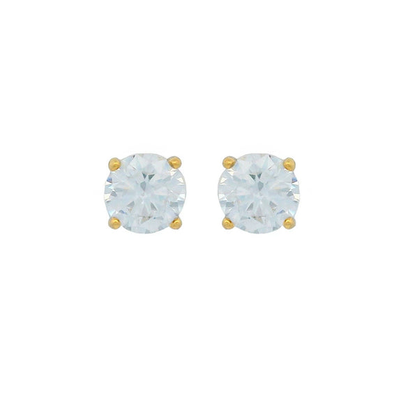 Wholesale Alloy Geometric Fourclaw Zircon Earrings For Women Simple Fashion Electroplated