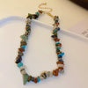 Wholesale Alloy Geometric Handmade Versatile Clavicle Chain Beaded Pearl Necklace