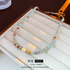 Wholesale Alloy Geometric Handmade Versatile Clavicle Chain Beaded Pearl Necklace