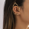 Wholesale Alloy Geometric Hollow Cat Ear Ear Clips And Hanging Earrings For Women