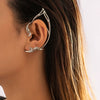 Wholesale Alloy Geometric Hollow Cat Ear Ear Clips And Hanging Earrings For Women