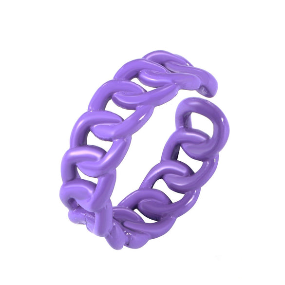 Wholesale Alloy Geometric Hollow Dripping Oil Open Ring For Women And Unisex
