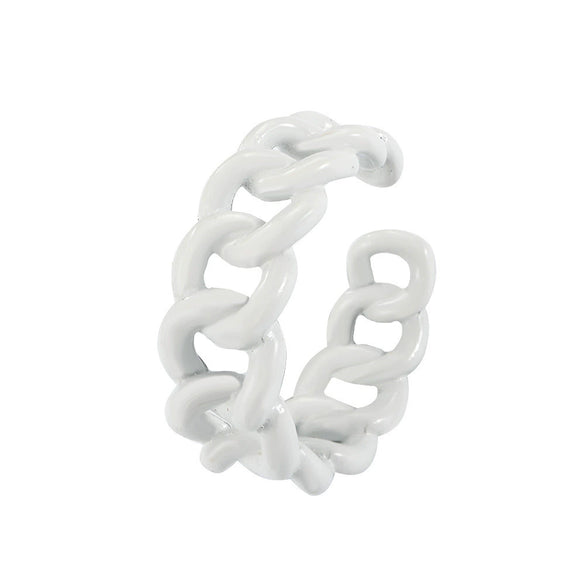 Wholesale Alloy Geometric Hollow Dripping Oil Open Ring For Women And Unisex