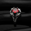 Wholesale Alloy Geometric Inlay Ring Retro Luxury Cool Style For Women