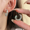 Wholesale Alloy Geometric Irregular Broken Cshaped Women's Earrings Electroplated Simple Light Luxury Style