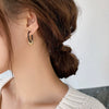 Wholesale Alloy Geometric Knotted Hoop Earrings For Women Retro Elegant Electroplated