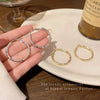 Wholesale Alloy Geometric Large Circle Earrings For Women Electroplated Light Luxury Niche Design