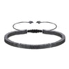 Wholesale Alloy Geometric Love Flat And Round Beads Hand Woven Adjustable Unisex Bracelet