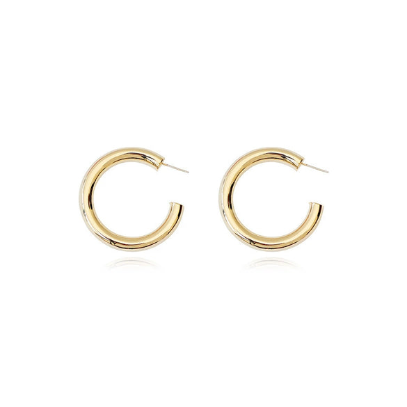 Wholesale Alloy Geometric Metal Earrings With S925 Silver Needle Goldplated For Women