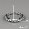 Wholesale Alloy Geometric Microinlay Unisex Ring Jewelry