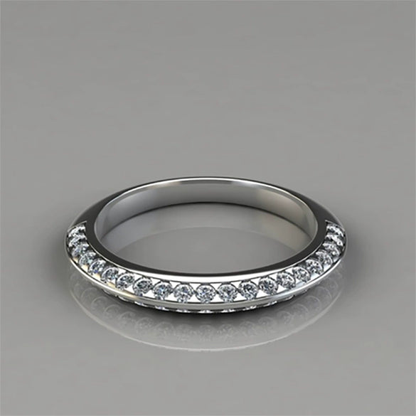 Wholesale Alloy Geometric Microinlay Unisex Ring Jewelry