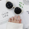Wholesale Alloy Geometric Natural Style Stacked Joint Stretch Beaded Pearl Ring For Women