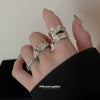 Wholesale Alloy Geometric Open Ring For Women Light Luxury Electroplated