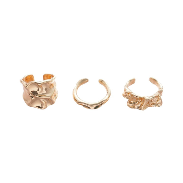 Wholesale Alloy Geometric Open Ring For Women Light Luxury Electroplated
