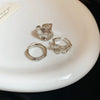 Wholesale Alloy Geometric Open Ring For Women Light Luxury Electroplated