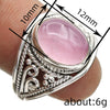 Wholesale Alloy Geometric Oval Egg Face Ring With Carved Flower And Leaf Patterns Distressed Style For Women