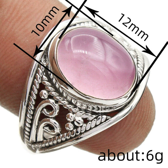 Wholesale Alloy Geometric Oval Egg Face Ring With Carved Flower And Leaf Patterns Distressed Style For Women