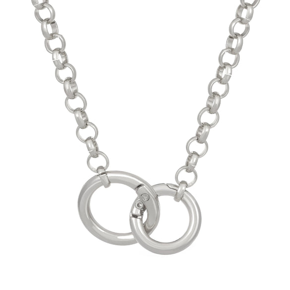 Wholesale Alloy Geometric Punk Metal Necklace Choker Clavicle Chain With Electroplating