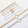 Wholesale Alloy Geometric Punk Metal Necklace Choker Clavicle Chain With Electroplating