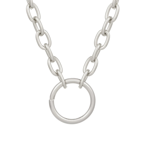 Wholesale Alloy Geometric Punk Metal Necklace Choker Clavicle Chain With Electroplating