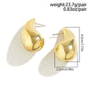 Wholesale Alloy Geometric Punk Style Electroplated Drop Earrings For Women