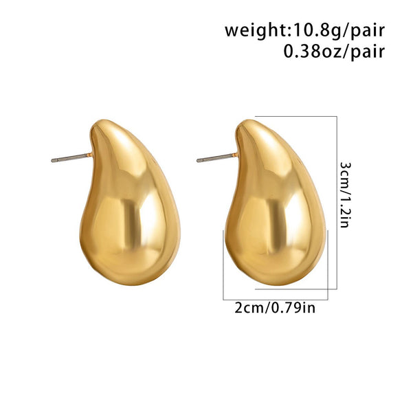 Wholesale Alloy Geometric Punk Style Electroplated Drop Earrings For Women