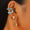 Wholesale Alloy Geometric Punk Style Electroplated Ear Clip Earrings For Women
