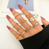 Wholesale Alloy Geometric Relief Portrait Retro Diamond Ring Unisex