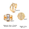Wholesale Alloy Geometric Relief Portrait Retro Diamond Ring Unisex