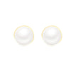 Wholesale Alloy Geometric Retro Circle Pearl Earrings For Women Electroplated Design